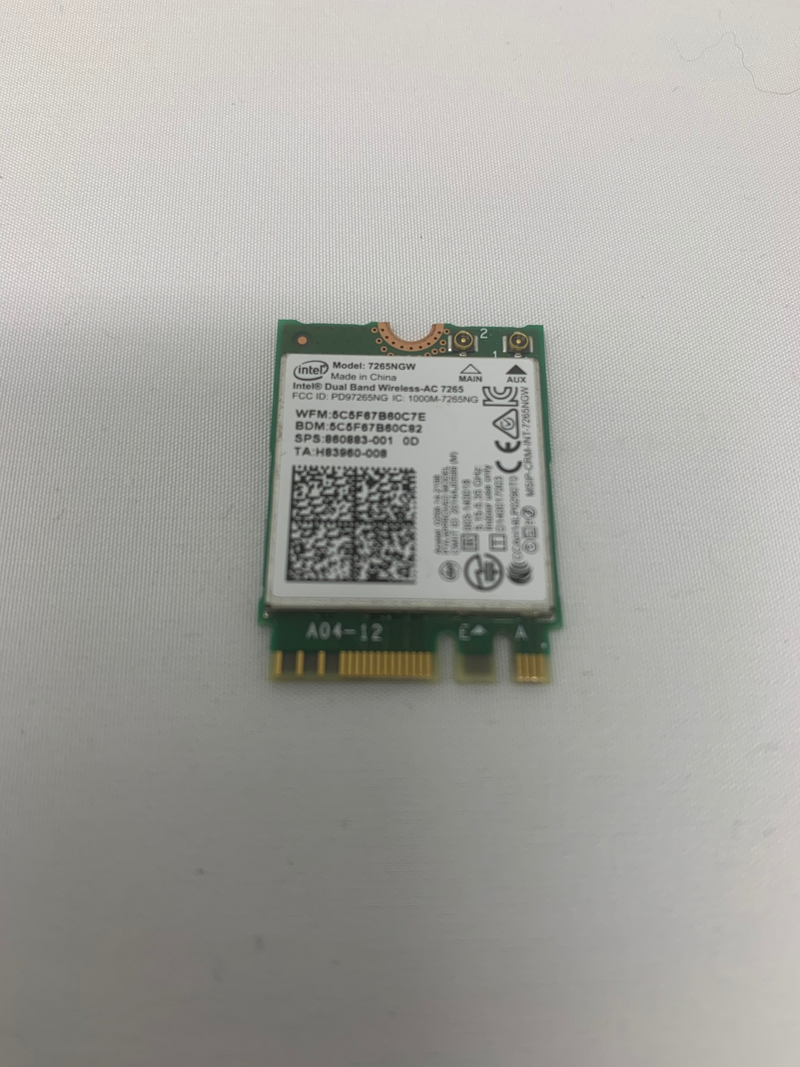 860883-001 and 7265NGW HP Chromebook 11 G6 EE Wireless Card